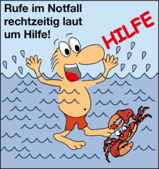 Rufe im Notfall rechtzeitig um Hilfe!