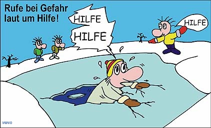 Rufe bei Gefahr laut um Hilfe